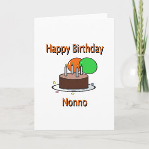 Grattis på födelsedagen Nonno italiensk morfar Bir Kort