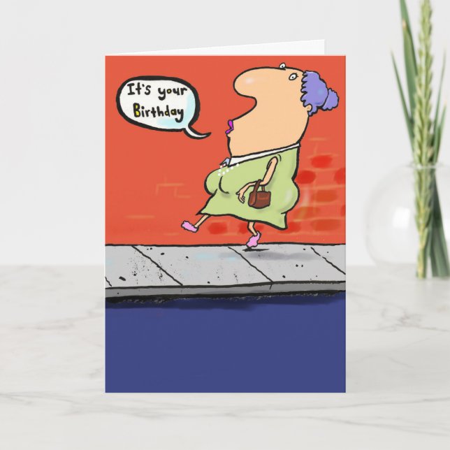 Grattis på födelsedagen Nonsens. Kort (Framsida)