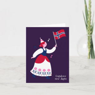 Grattis på födelsedagen, Norsk födelsedags Kort