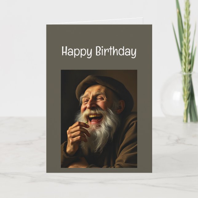 Grattis på födelsedagen Not Old Think Young Kort (Framsida)