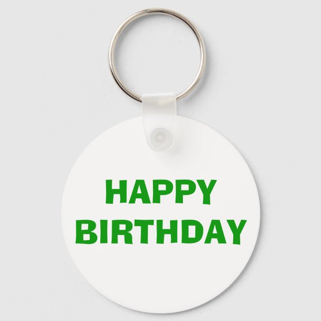 GRATTIS PÅ FÖDELSEDAGEN NYCKELRING (Framsida)