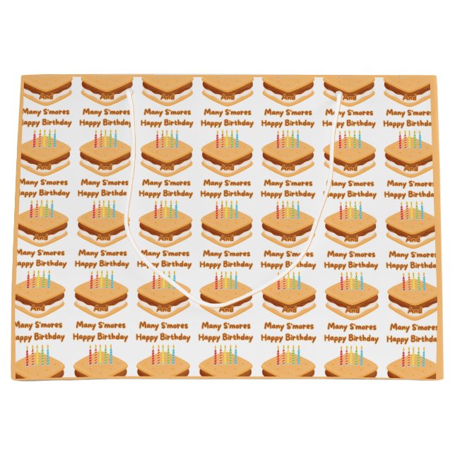 Grattis på födelsedagen och många S'mores Stor pre (Framsidan)