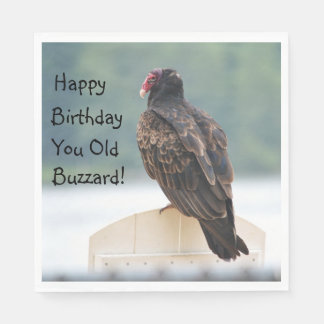 Grattis på födelsedagen Old Buzzard Pappersservett