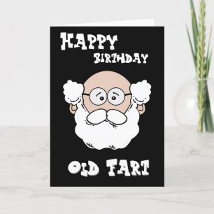 Grattis på födelsedagen Old Fart - Cute Old Man Kort