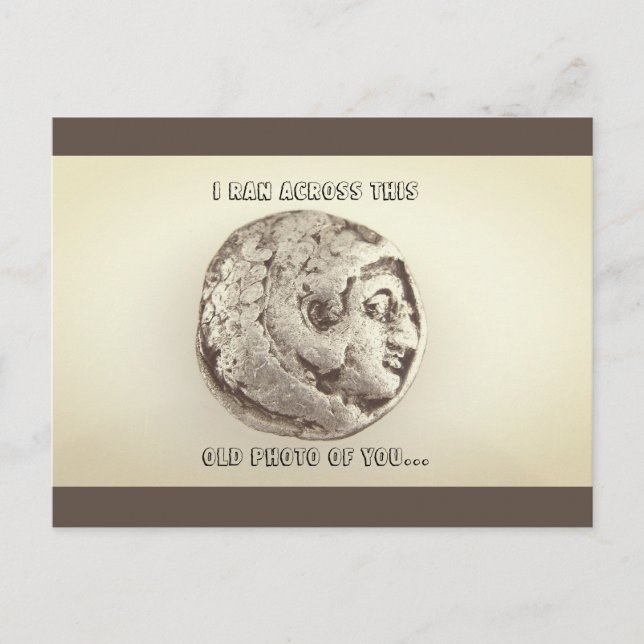 GRATTIS PÅ FÖDELSEDAGEN OLD FUNNY-vykort Vykort (Framsida)