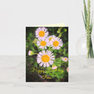 Grattis på födelsedagen Oma! Ha en härlig dag! Kort