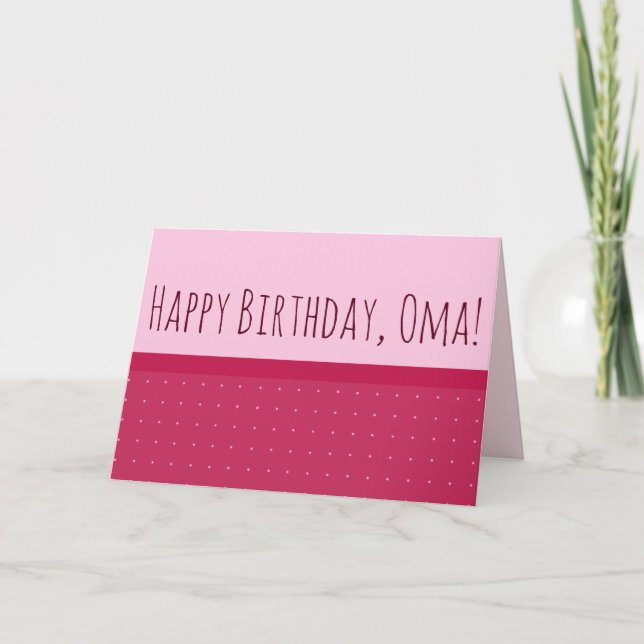 Grattis på födelsedagen Oma! & jag älskar dig (på Kort (Framsida)