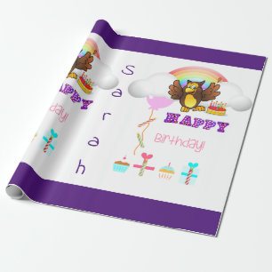 Grattis på födelsedagen, ombyggnad av Pappra Uggla Presentpapper