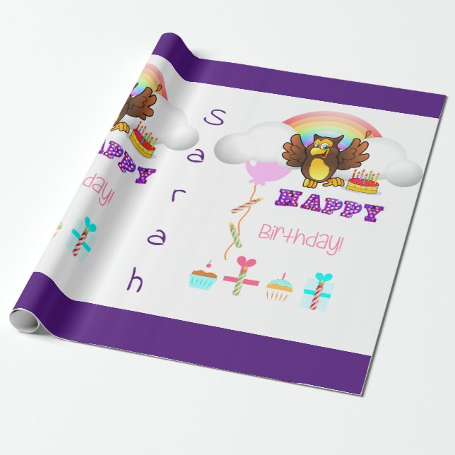 Grattis på födelsedagen, ombyggnad av Pappra Uggla Presentpapper (Utrullad)