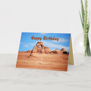Grattis på födelsedagen, ömtålig båge, Arches Park Kort