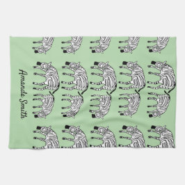 Grattis på födelsedagen, Orange, de kenyanska Zebr Kökshandduk