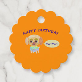 Grattis på födelsedagen Orange Gåvor Etiketter