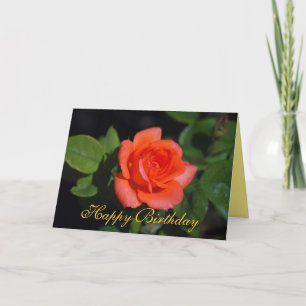 Grattis på födelsedagen Orange Grandiflora Ro Card Kort