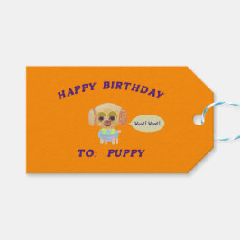 Grattis på födelsedagen Orange Presentetikett