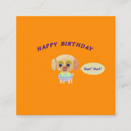 Grattis på födelsedagen Orange Tilläggskort