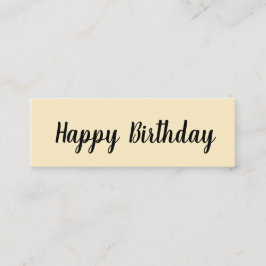 Grattis på födelsedagen/på din Speciella dag Mini Visitkort