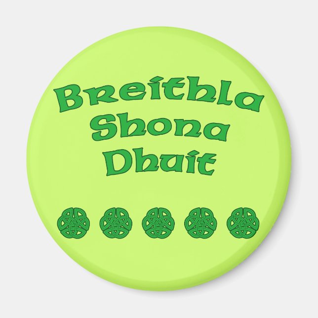 Grattis på födelsedagen på iriska magnet (Framsidan)