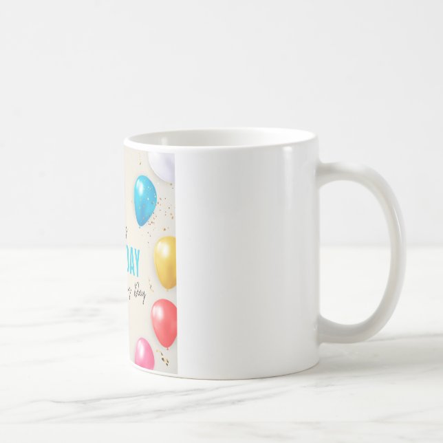Grattis på födelsedagen på min dag kaffemugg (Höger)