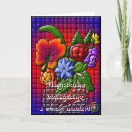 Grattis på födelsedagen på polska kort