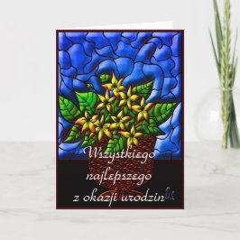 Grattis på födelsedagen på polska kort