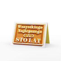 Grattis på födelsedagen på polskt kort