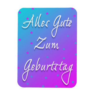 Grattis på födelsedagen på tyska Flexible Photo Ma Magnet