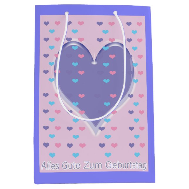 Grattis på födelsedagen på tyska Gift Bag (Framsidan)