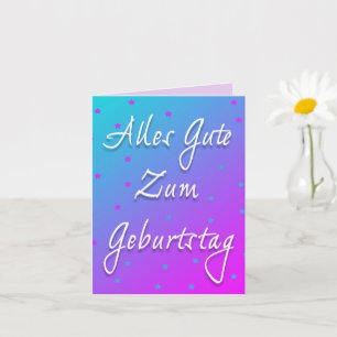 Grattis på födelsedagen på tyska Viktkort Kort