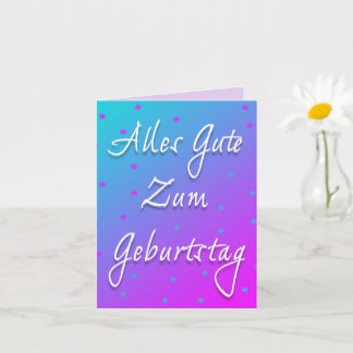 Grattis på födelsedagen på tyska Viktkort Kort