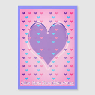 Grattis på födelsedagen på tyskt magnetkort