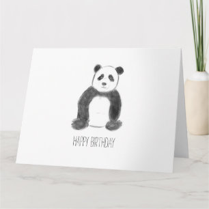Grattis på födelsedagen panda kort