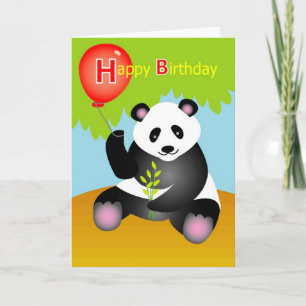 grattis på födelsedagen Panda Kort