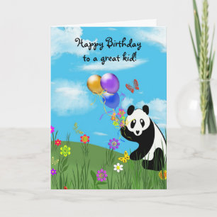 Grattis på födelsedagen Panda Kort