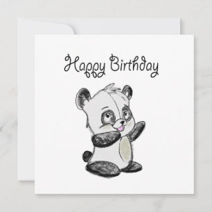 grattis på födelsedagen pandakort julkort