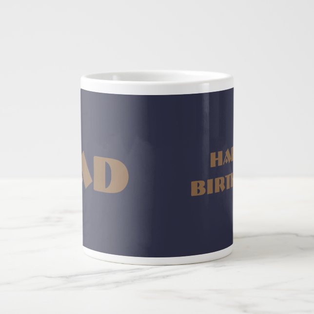Grattis på födelsedagen "Pappa" / av: Opal01 Jumbo Mugg (Framsidan)