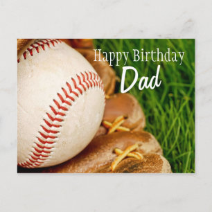grattis på födelsedagen Pappa Baseball med Mitt Vykort