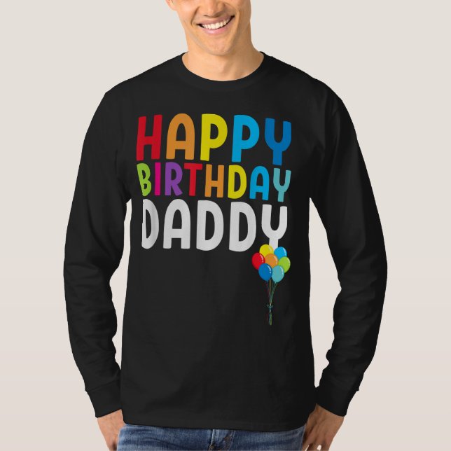 Grattis på födelsedagen pappa Cute Småbarn Pappa,  T Shirt (Framsida)