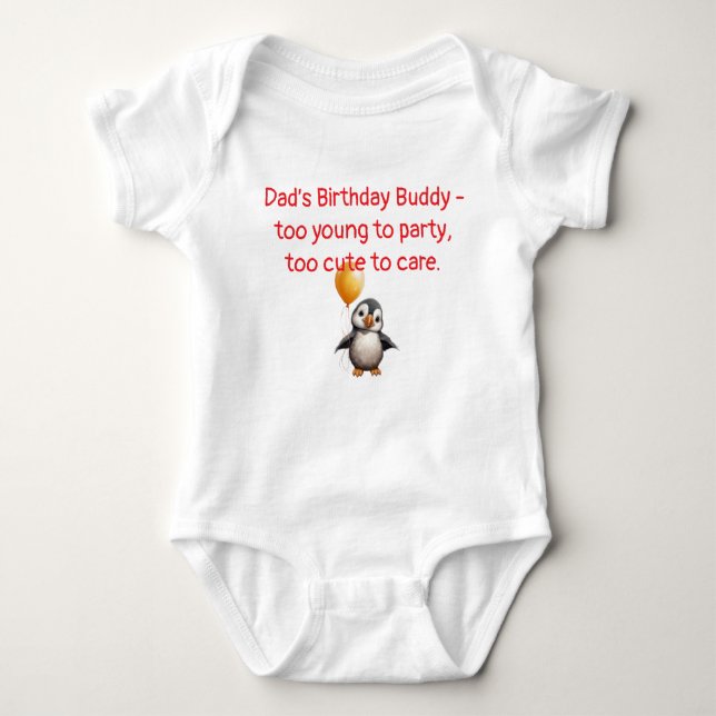 Grattis på födelsedagen pappa, fjol gift från Baby T Shirt (Framsida)