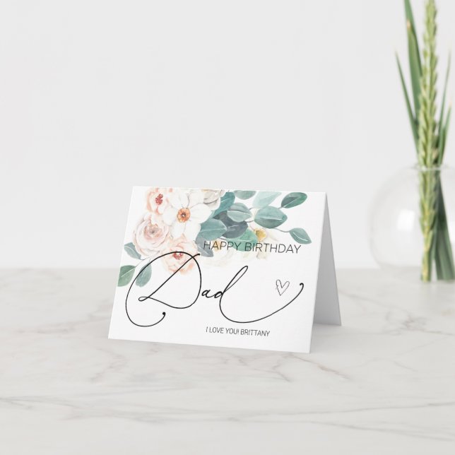 Grattis på födelsedagen Pappa födelsedagspresent f Kort (Framsida)