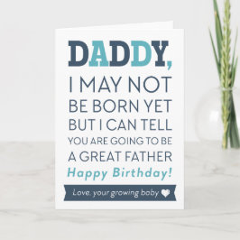 Grattis på födelsedagen Pappa från växande bebis-k Kort
