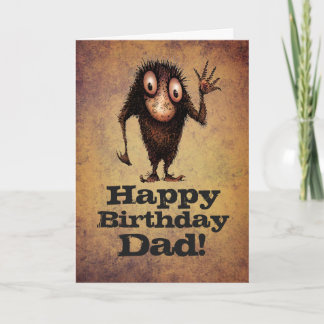 Grattis på födelsedagen Pappa! - Funny Far Troll Kort