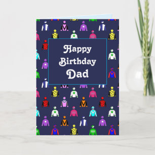 Grattis på födelsedagen Pappa Horse Tävla Kort