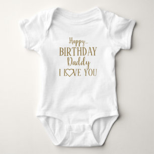 Grattis på födelsedagen pappa i Kärlek Du Baby T Shirt