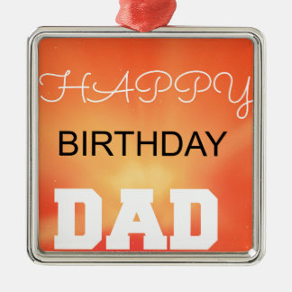 Grattis på födelsedagen Pappa Julgransprydnad Metall