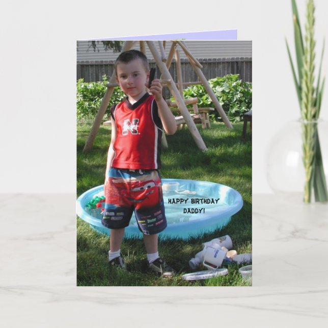 Grattis på födelsedagen pappa! kort (Framsida)