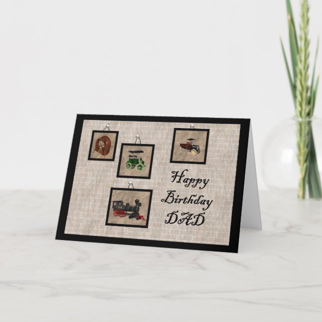 Grattis på födelsedagen PAPPA Kort (Framsida)