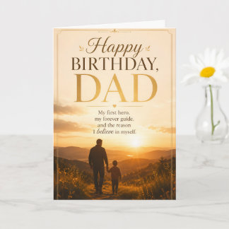 Grattis på födelsedagen Pappa Kort | Min första hj