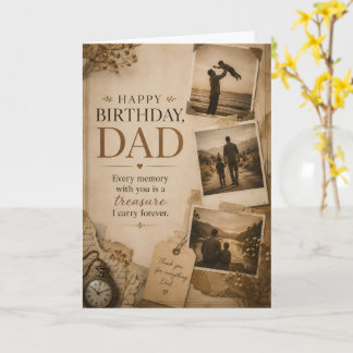 Grattis på födelsedagen Pappa Minnes Citat Kort