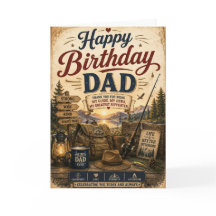 Grattis på födelsedagen Pappa Rustik Utomhus Ävent