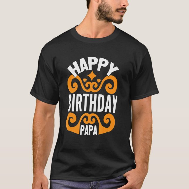 Grattis på födelsedagen Pappa T Shirt (Framsida)
